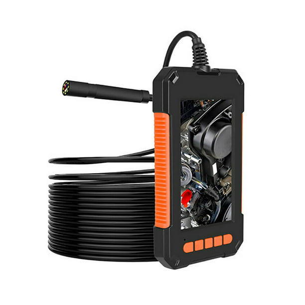 8mm Handheld Industrial Endoscope 1080P HD 4.3inch LCD Digital Inspection Camera Waterproof Borescope Used in Maintaining and Inspection Supporting TF Card 